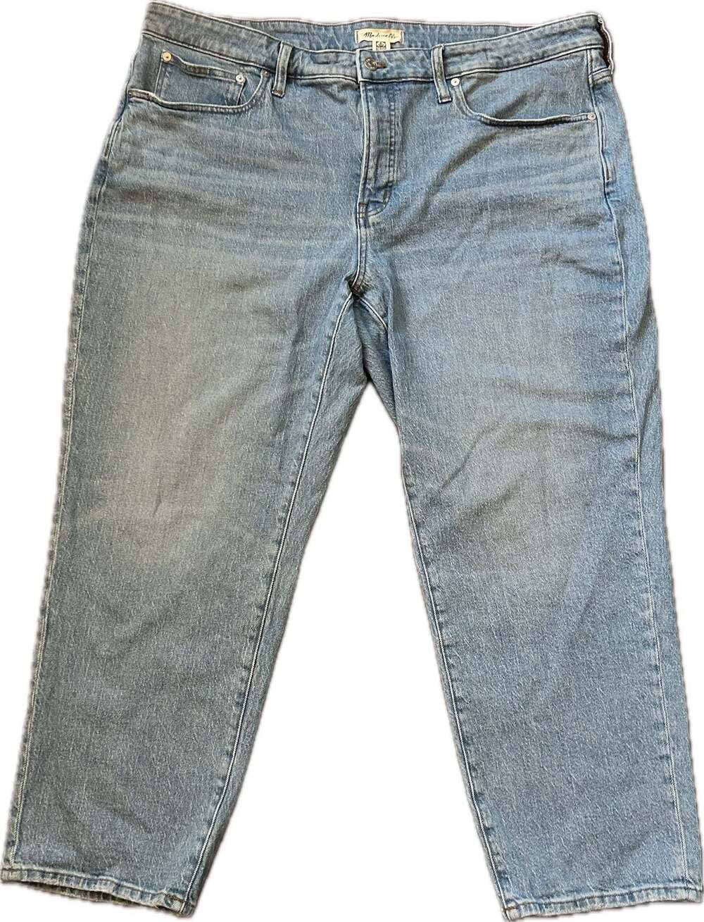 Madewell Light Wash Straight Leg Jeans